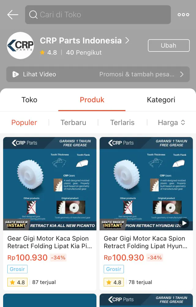 CRP Parts Shopee